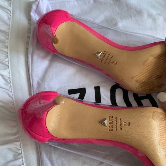 Schutz Garthy Transparent Pump Neon Pink - Picture 2 of 5